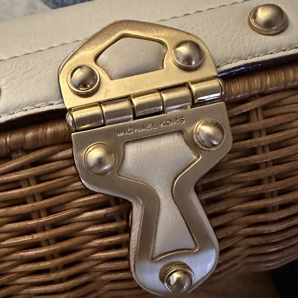 Michael Kors Wicker Summer Clutch - Picture 2 of 8